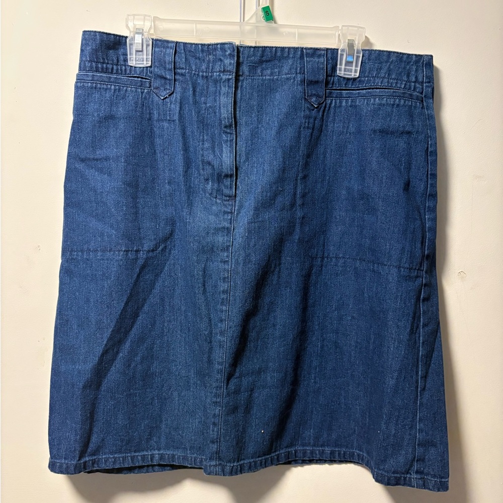 White Stag Blue Denim Skirt
